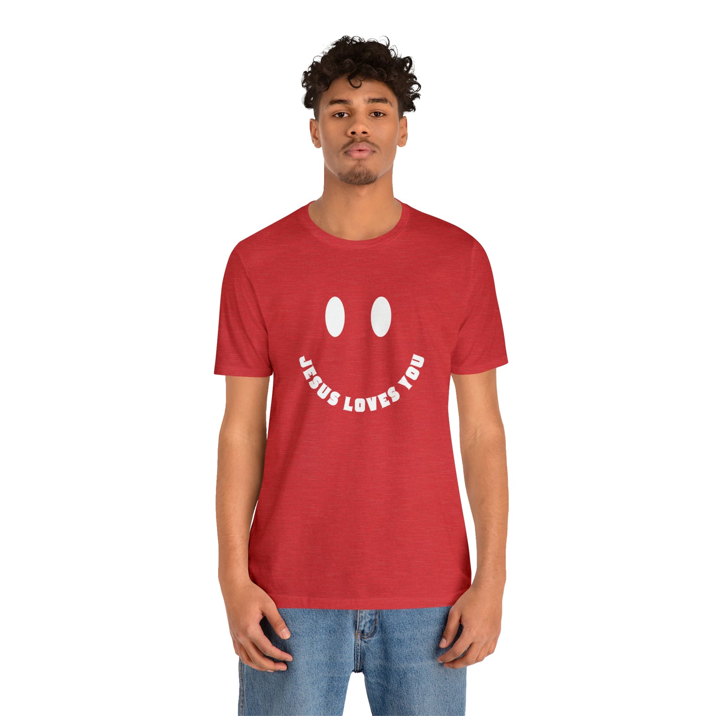 Smile Jesus Loves You - Unisex Christian T-shirt