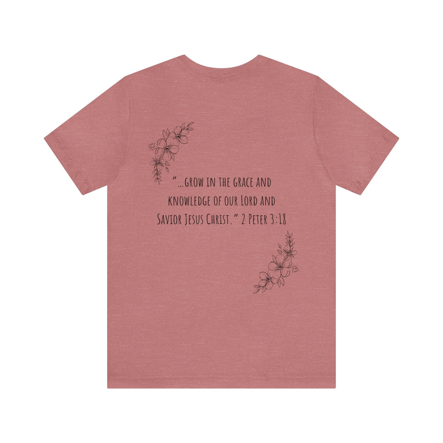 Growing in Grace Christian Women's T-Shirt - Biblical Grace Christian T-shirts For Women