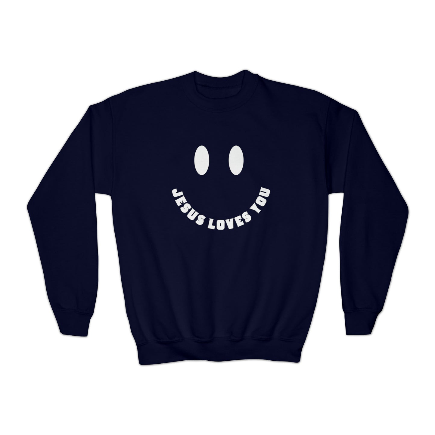 Smile Jesus Loves You Kids - Christian Sweatshirts for Kids - Christian Gifts for Kids