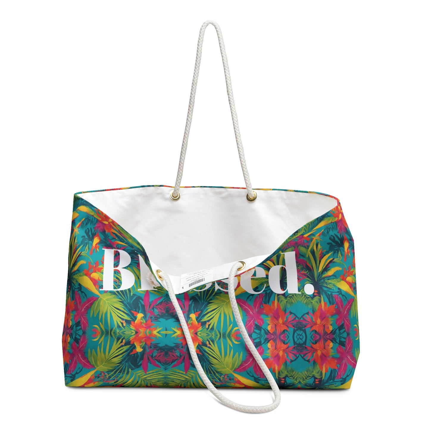 Tropical Blessed Christian Weekender Bags - Gifts for Christian Women - Fun Gifts for Christians