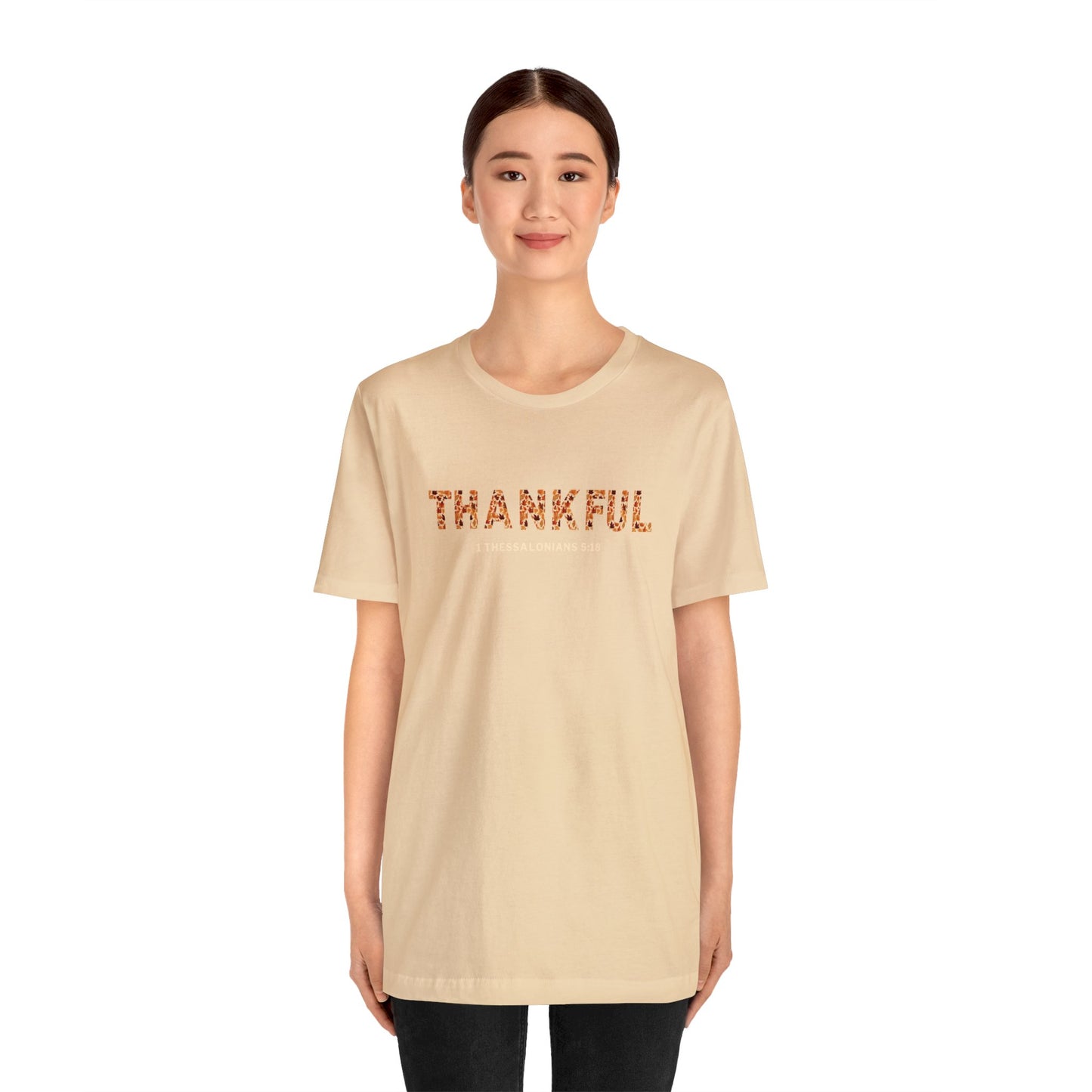 THANKSGIVING Thankful T-shirts for Women - Thankful t-shirts for Women - Christian Women's T-shirt 1 Thess. 5:18