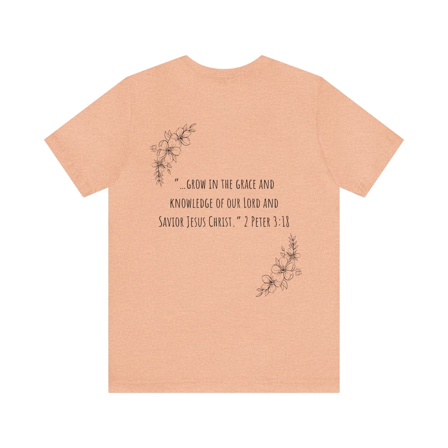 Growing in Grace Christian Women's T-Shirt - Biblical Grace Christian T-shirts For Women