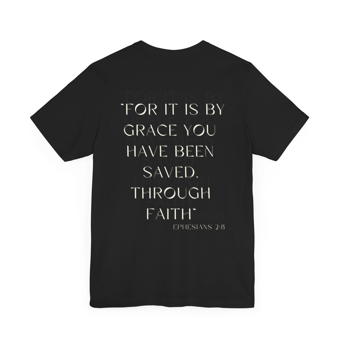 Mens Saved By Grace T-shirt -  Gifts for Christian Boys - Men's Faith T-Shirts