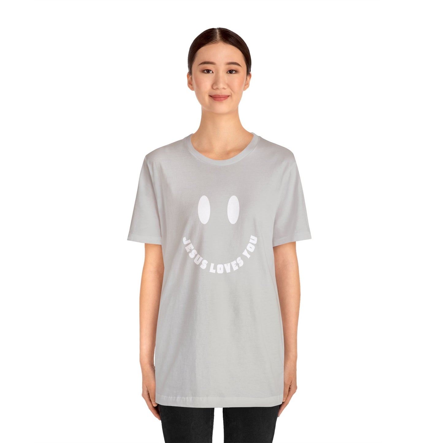 Smile Jesus Loves You - Christian T-shirt for Girls - Share the Love of Jesus - gifts for Christian teen girls