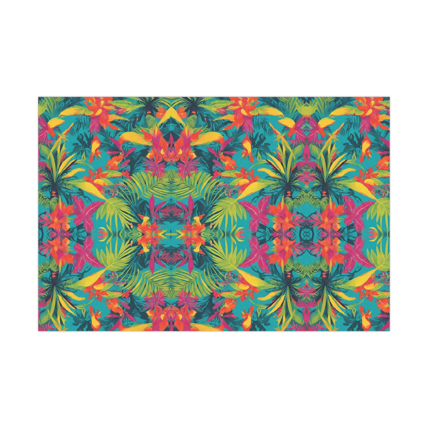 Eco-Friendly Tropical Wrapping Paper - Colorful Unique Gift Wrap for Christmas