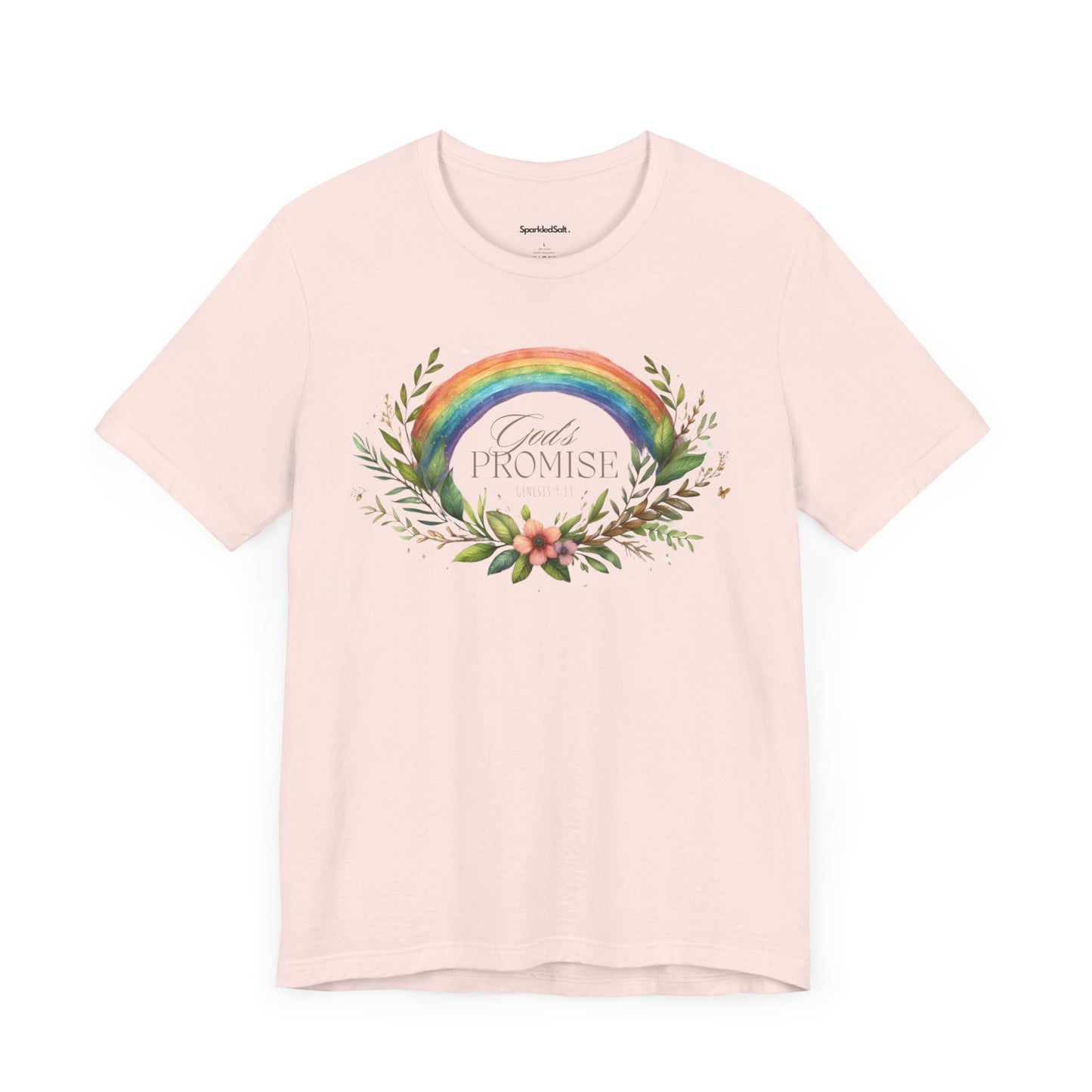 God's Promise - Rainbow Christian T-shirts - Genesis 9:13 Christian Pride Rainbow Shirts for Women - Free Shipping