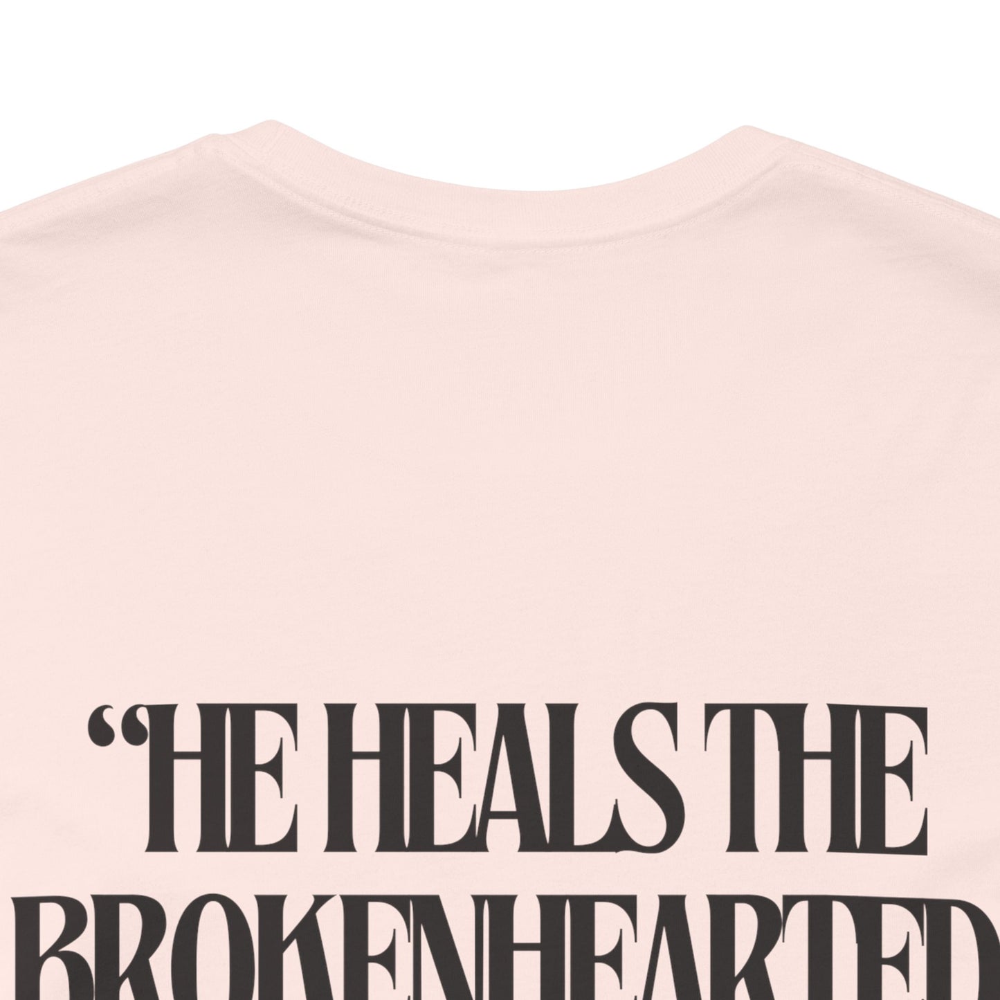 Mended Christian T-shirts for Women - Psalm 147:3 - Christian Mental Health Gifts - Cute Christian Tees