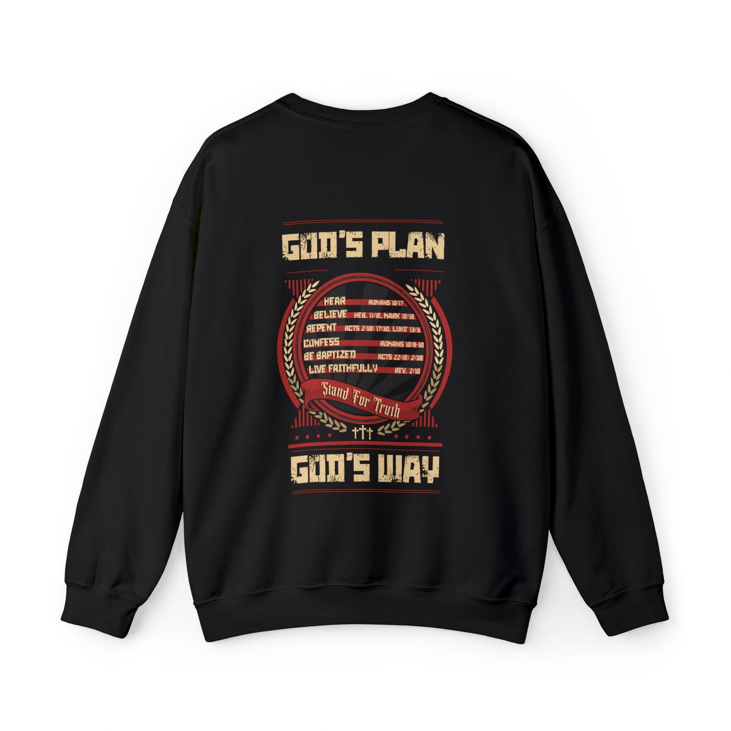 One Body - Steps of Salvation Men's Sweatshirt - Men's Christian Sweatshirt