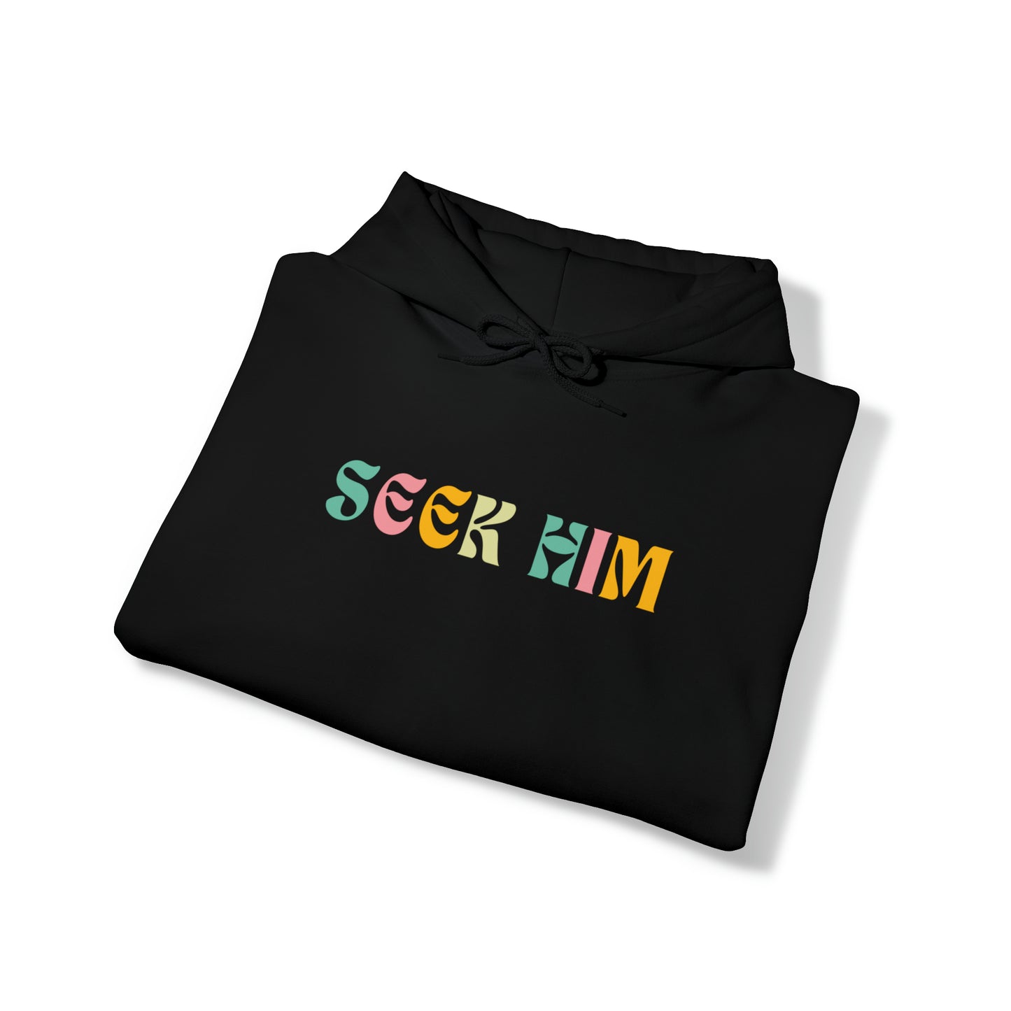 Seek Him - God is Not Far - Christian Hoodies for Teens - Gospel Apparel Acts 17:27-28 Gifts for Christian Teens