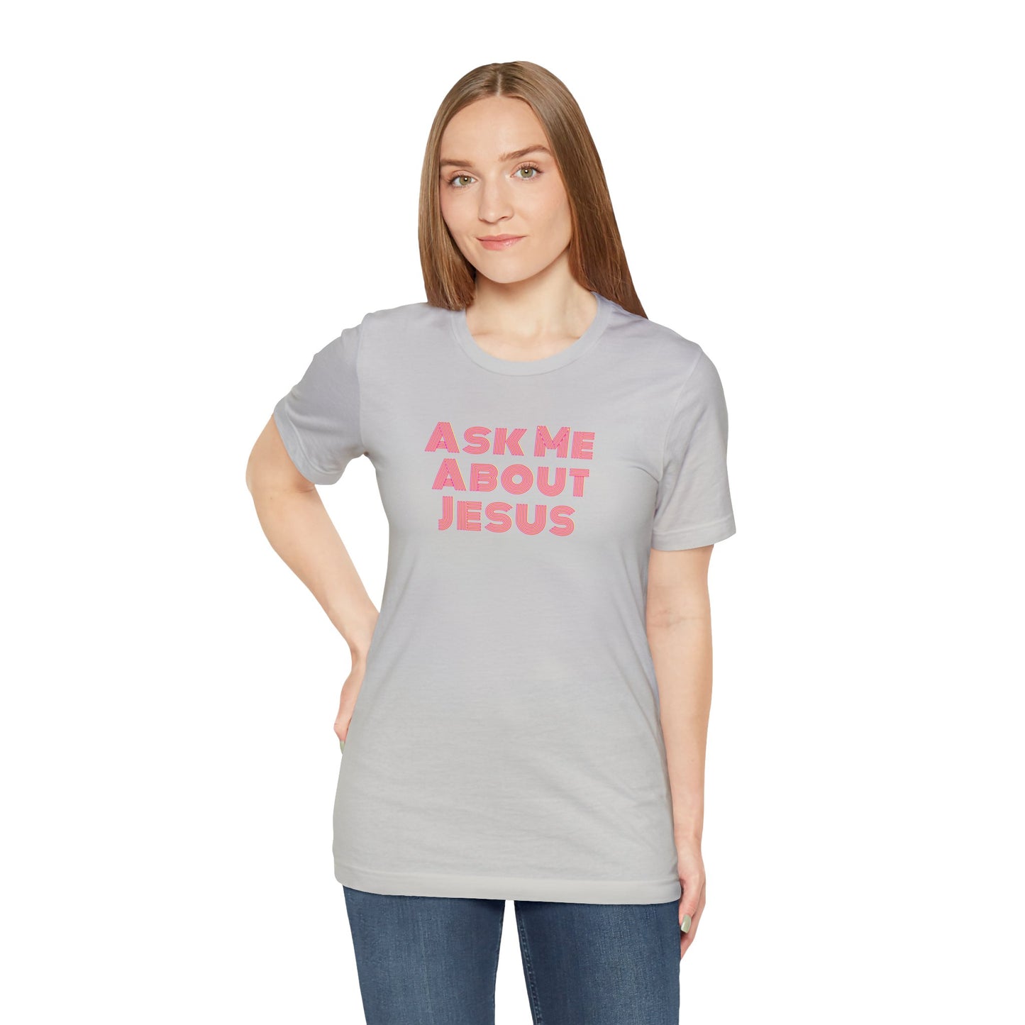 Ask Me About Jesus - Women's Christian T-Shirt - Spread the Word