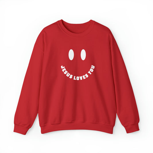 Smile Jesus Loves You - Unisex Christian Sweatshirts