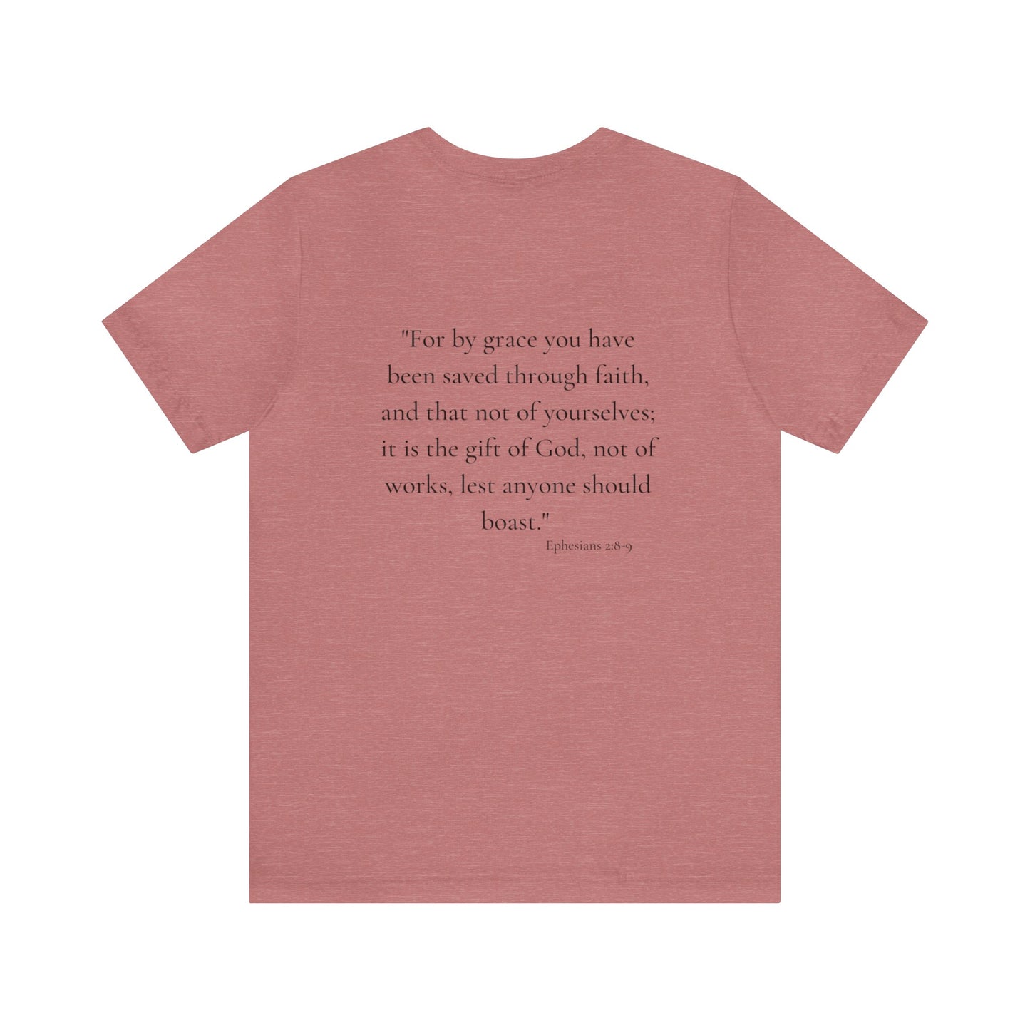 "Saved By Grace" Christian Women's T-Shirt - Cute Scriptural Christian T-shirts for Women