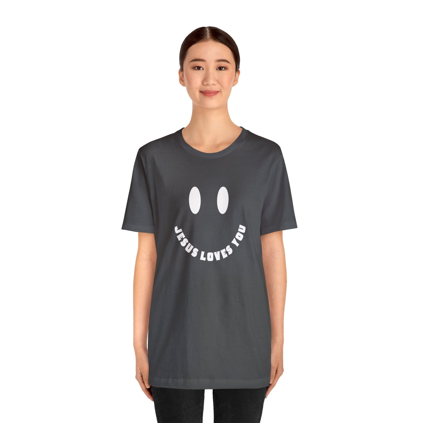 Smile Jesus Loves You - Christian T-shirt for Girls - Share the Love of Jesus - gifts for Christian teen girls