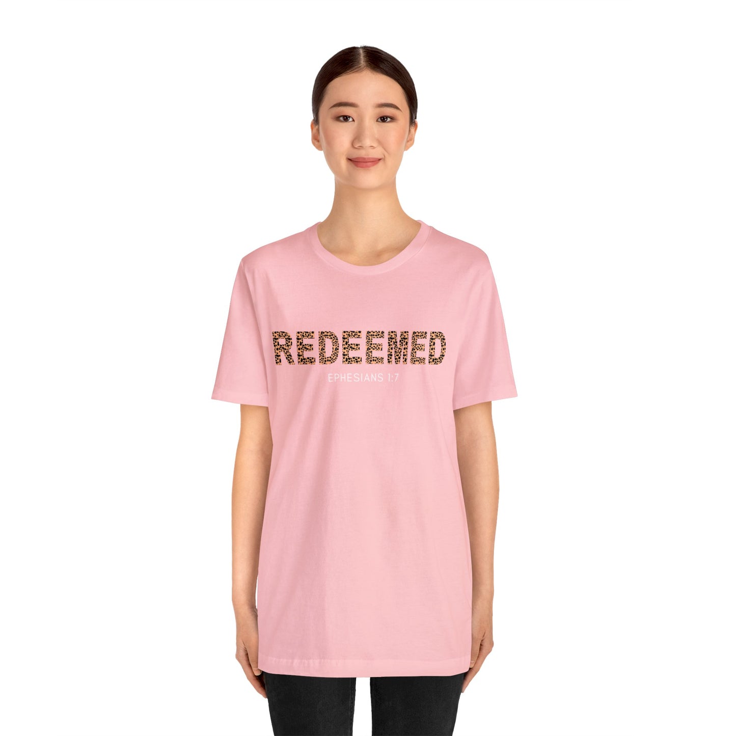 Redeemed Christian Women's T-shirt - Christian Gifts for Women - Animal Print Gifts for Christian Mom - Gifts for Christian Women