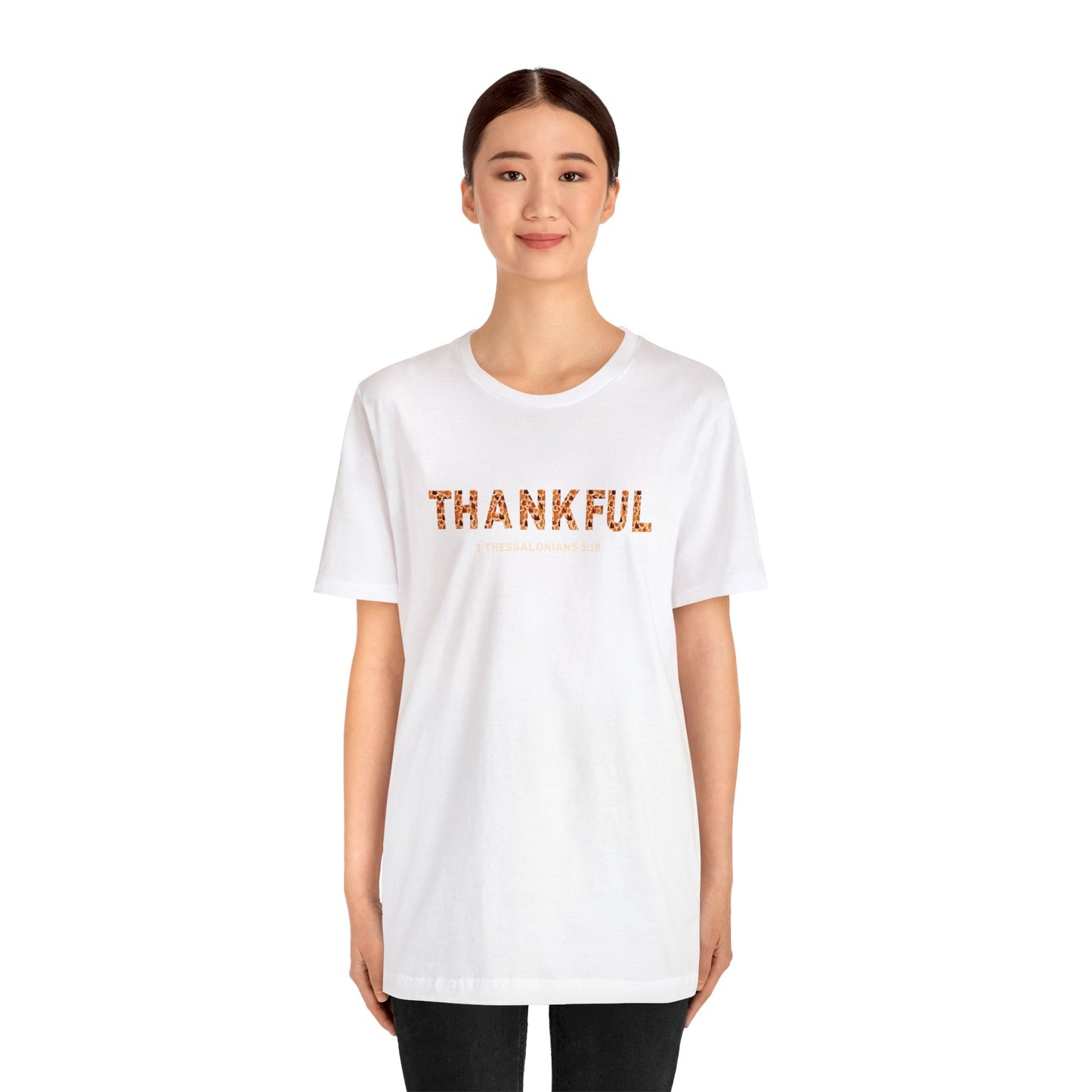 THANKSGIVING Thankful T-shirts for Women - Thankful t-shirts for Women - Christian Women's T-shirt 1 Thess. 5:18