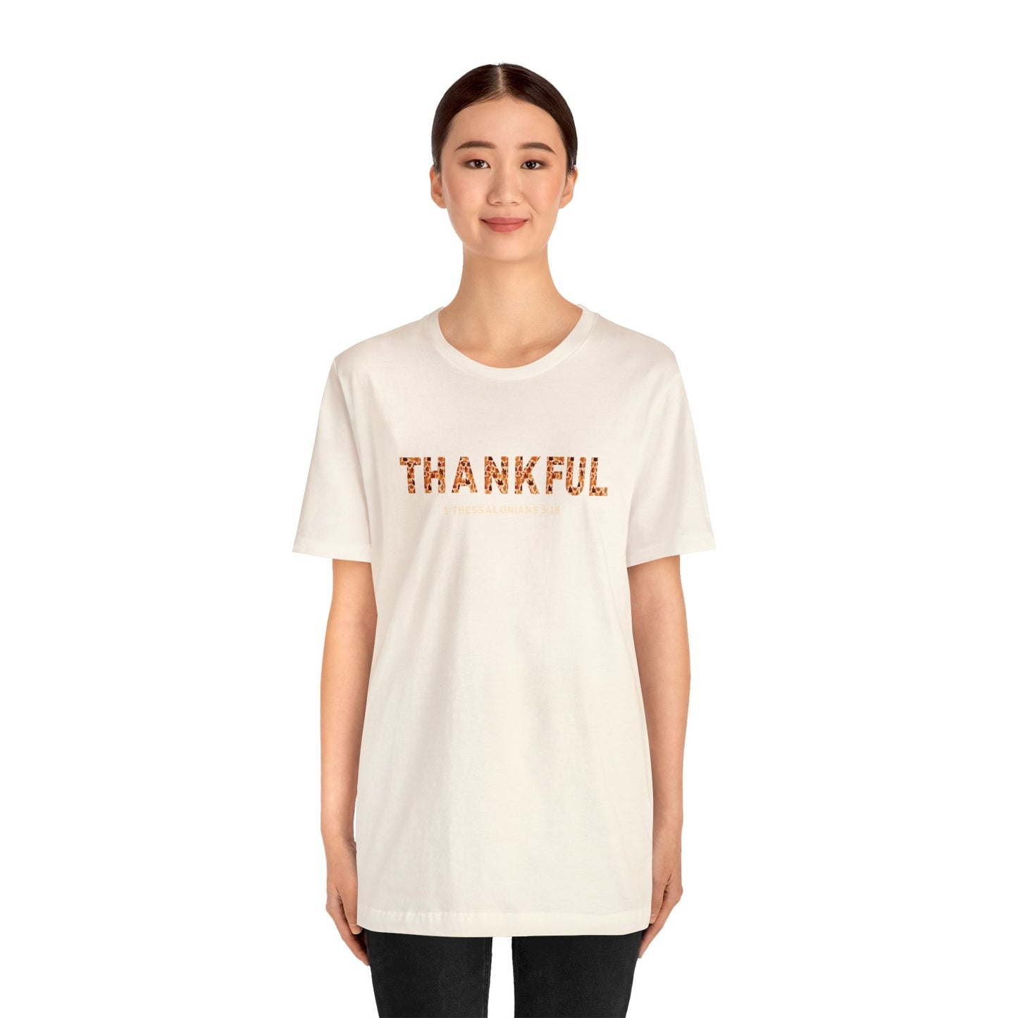 THANKSGIVING Thankful T-shirts for Women - Thankful t-shirts for Women - Christian Women's T-shirt 1 Thess. 5:18