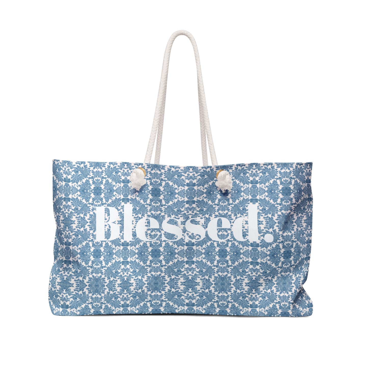 Lace Print Instant Classic "Blessed" Christian Weekender Bags - Gifts for Christian Women - Fun Gifts for Christians