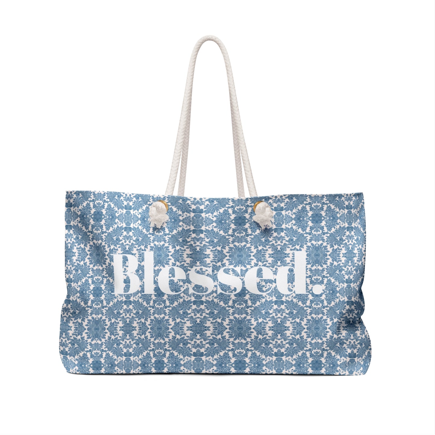 Lace Print Instant Classic "Blessed" Christian Weekender Bags - Gifts for Christian Women - Fun Gifts for Christians