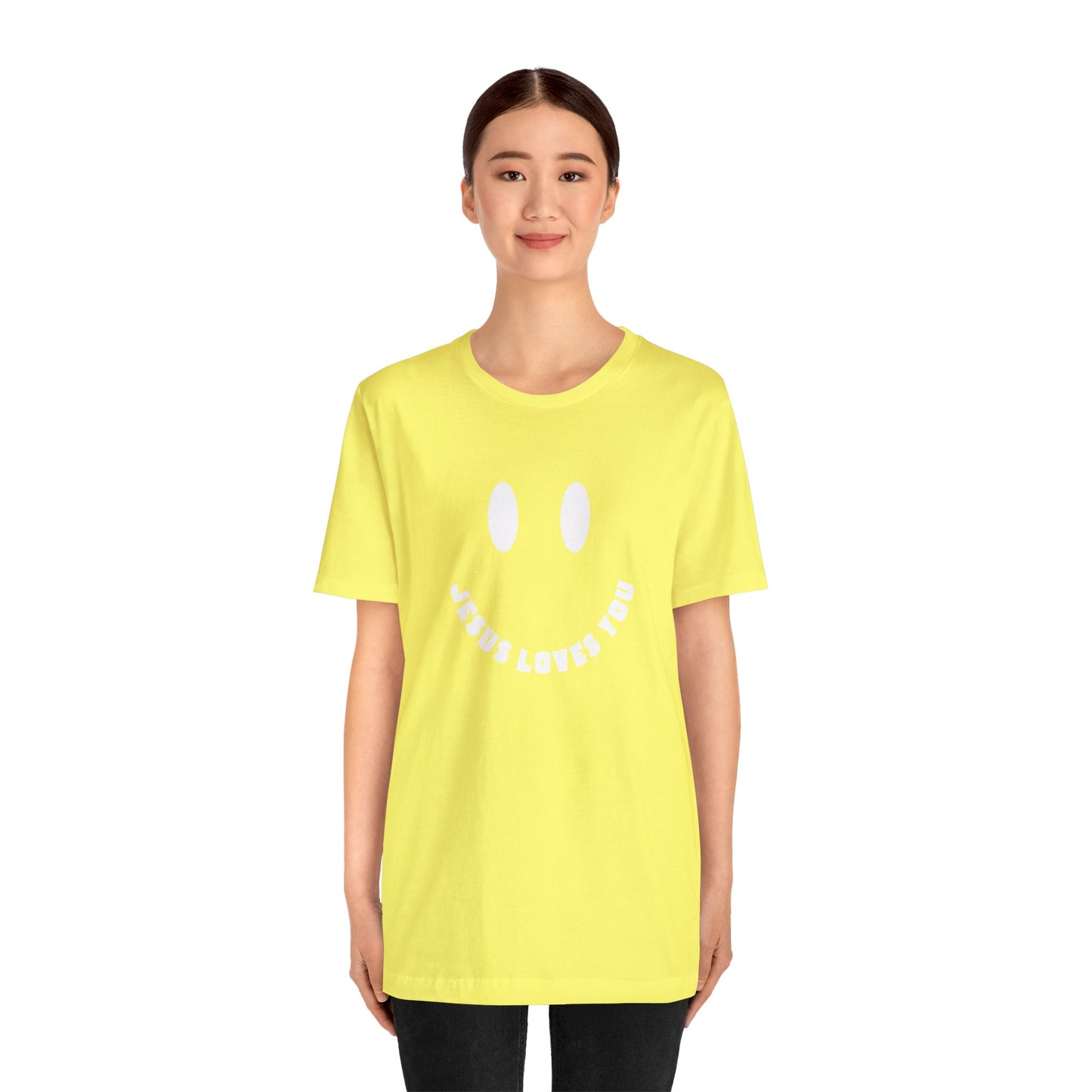 Smile Jesus Loves You - Christian T-shirt for Girls - Share the Love of Jesus - gifts for Christian teen girls