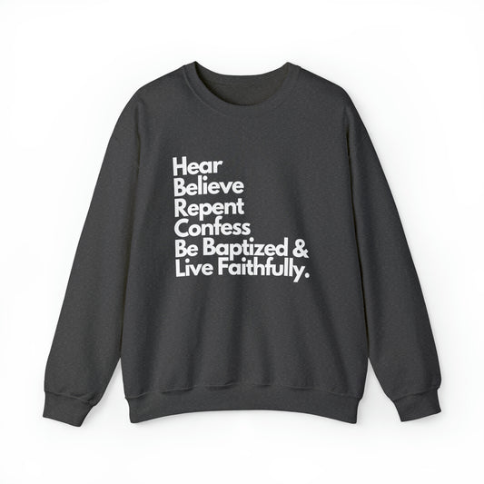 Steps of Salvation Sweatshirt - Christian Sweatshirts