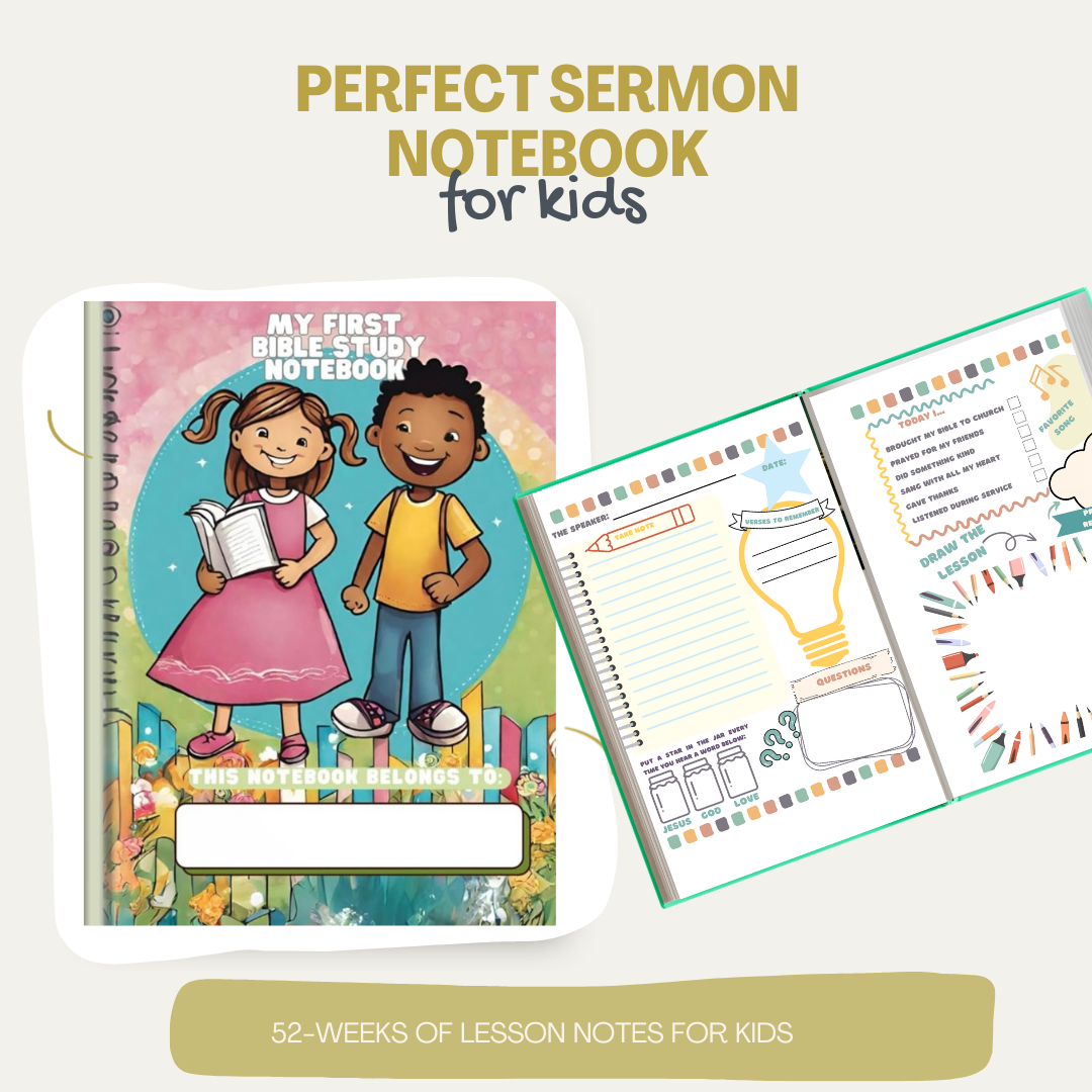 My First Bible Study Notebook: 52-Weeks of Sermon Notes for Kids