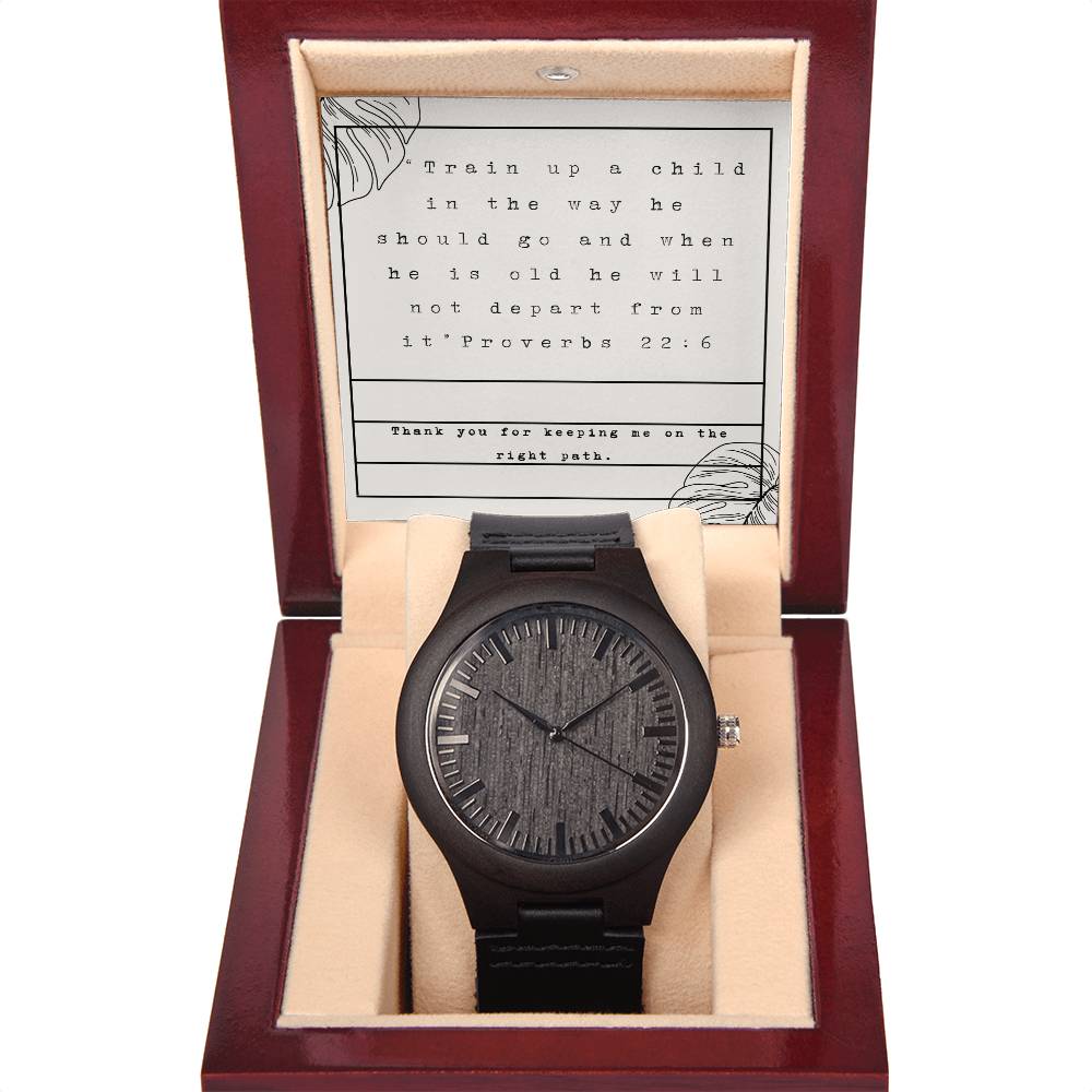 Christian Father's Day Gift - Perfect Gifts for Dad - Watches for Dad Proverbs 22:6